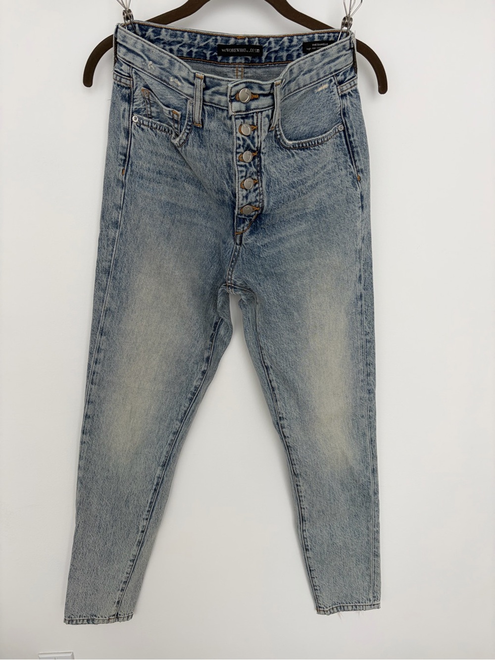 Joe's Jeans High Rise Light Wash Button-Fly Jeans